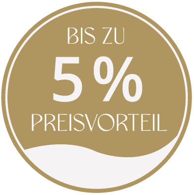Bis zu 5% Preisvorteil